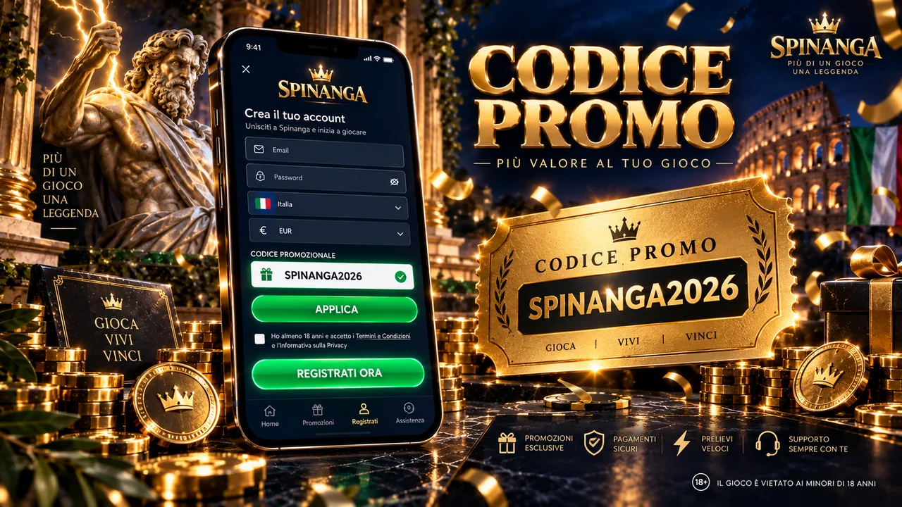 Codice promozionale Spinanga da inserire in fase di registrazione
